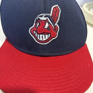 Cleveland Indians Old School Hat Youth Size Chief Wahoo One Size Fits All